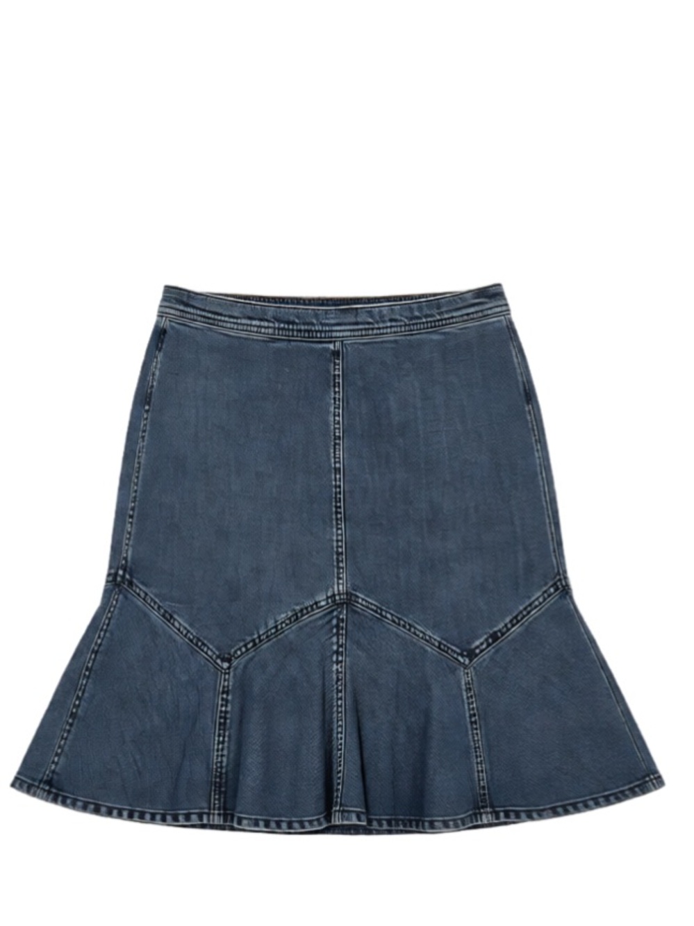 Denim Flared 80s 90s Women's Skirt Size 8